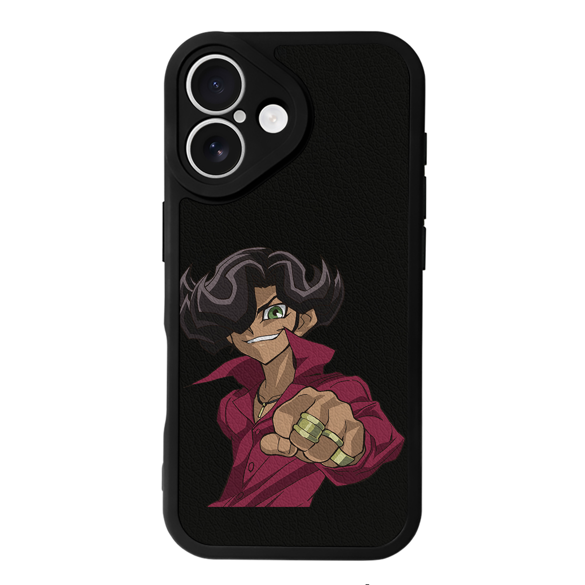 遊☆戯☆王 Yu-Gi-Oh! 【iPhone 16シリーズ対応】シリコンスマホケース（レザー調） 材質：シリコン